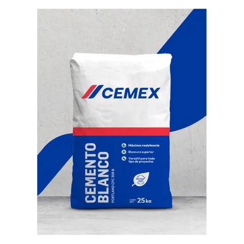 Cemento Cemex Blanco · saco 25 kg